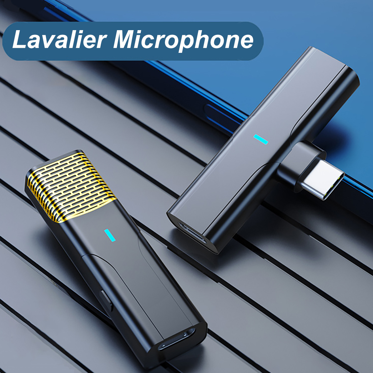 Type-CIOSInterfaceNoiseReductionWirelessLavalierMicrophoneClip-onLapelMicForiPhoneAudioVideoRecordin-1915388-3