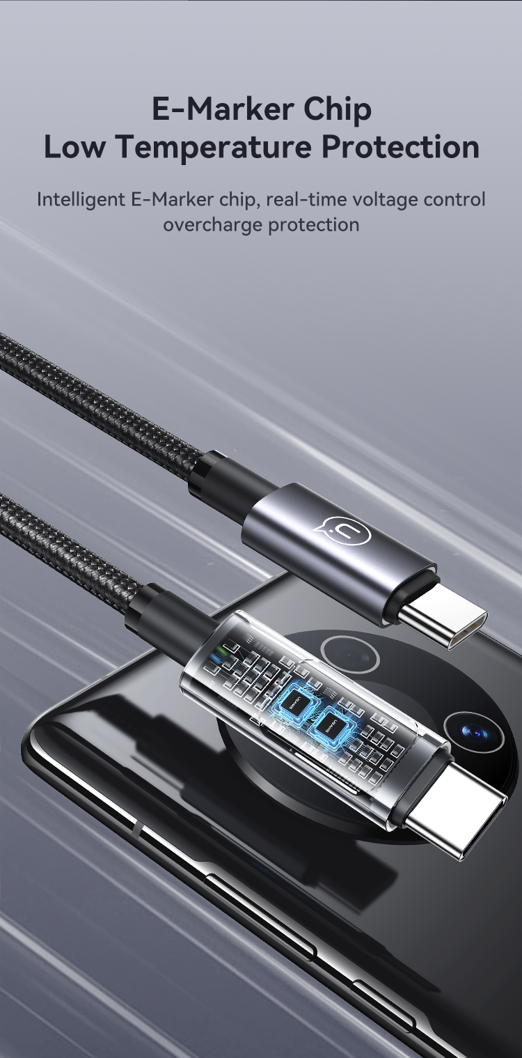 USAMSUS-SJ671100WType-CtoType-CDigitalDisplayCableFastChargingDataTransmissionTinnedCopperCoreLine12-2009649-6