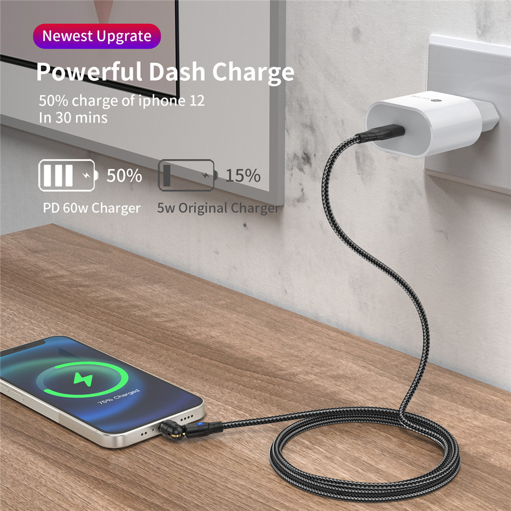 USLIONPD60WType-CforType-CiPMicroCableFastChargingDataTransmissionMagneticLine1M2MLongforiPhone14Pro-1977477-6