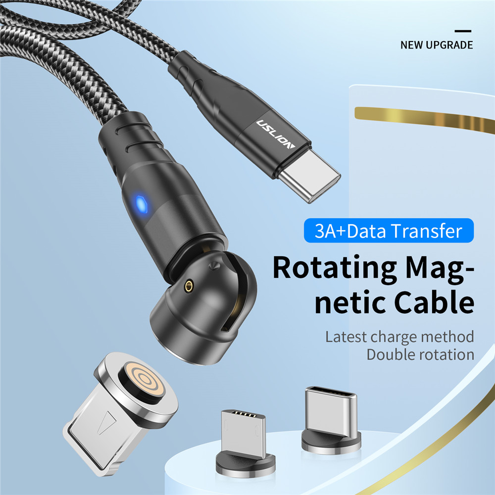 USLIONPD60WType-CforType-CiPMicroCableFastChargingDataTransmissionMagneticLine1M2MLongforiPhone14Pro-1977477-9
