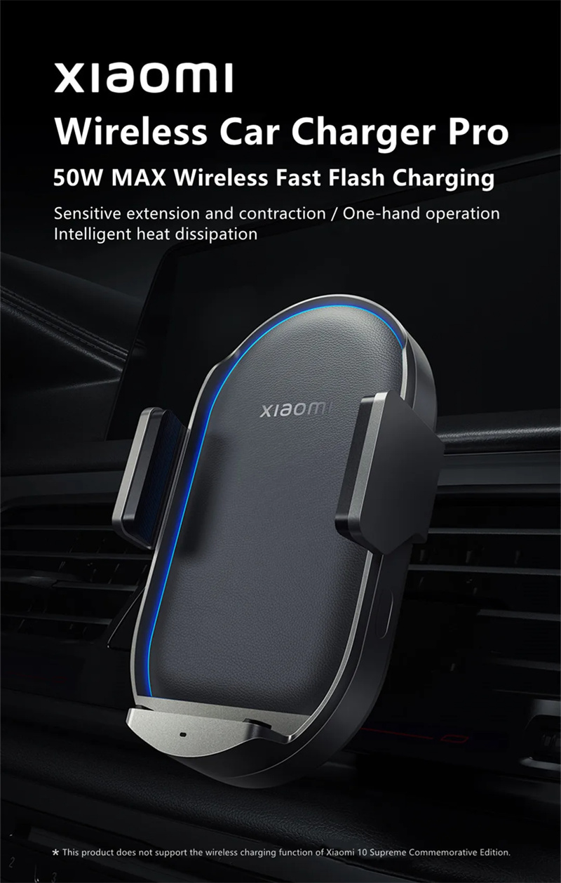 XiaomiWirelessCarChargerPro50WMaxAutomaticSensorStretchingFastChargingSmartCoolingCarPhoneHolder-2015192-1