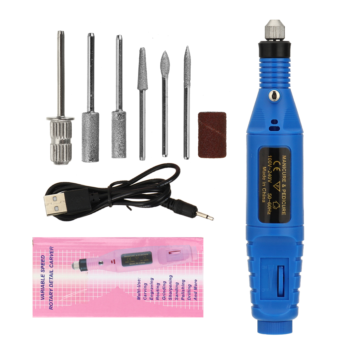 12VMiniDrillElectricCarvingPenVariableSpeedDrillRotaryToolsKitEngraverPenforGrindingPolishing-1979999-1