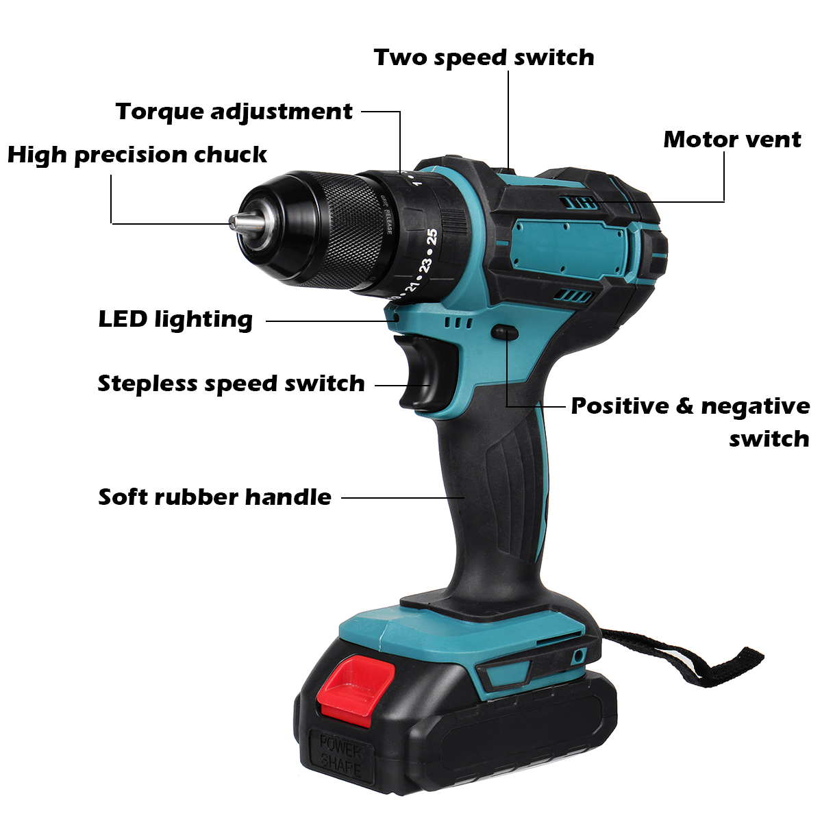 350Nm4000rpmElectricdrill3In1HammerFlatDrillScrewdriverChurnDrillwithBattery-1955074-2