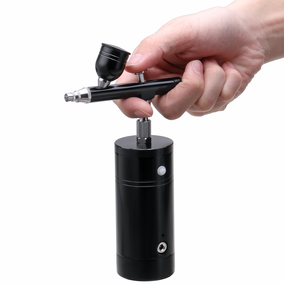 BlackPortableRechargeableMiniElectricSmallAirbrushAirPumpSetMarkerPenAtmosphericPressureModelSprayPa-1920070-10