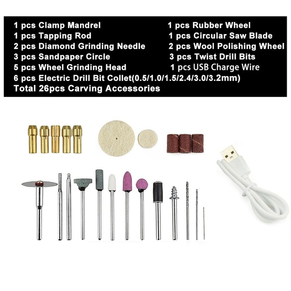 DC5V10WMiniElectricRotaryTools5000-15000rpmCordlessDrillGrinderPenEngravingSanderKit-1723679-9