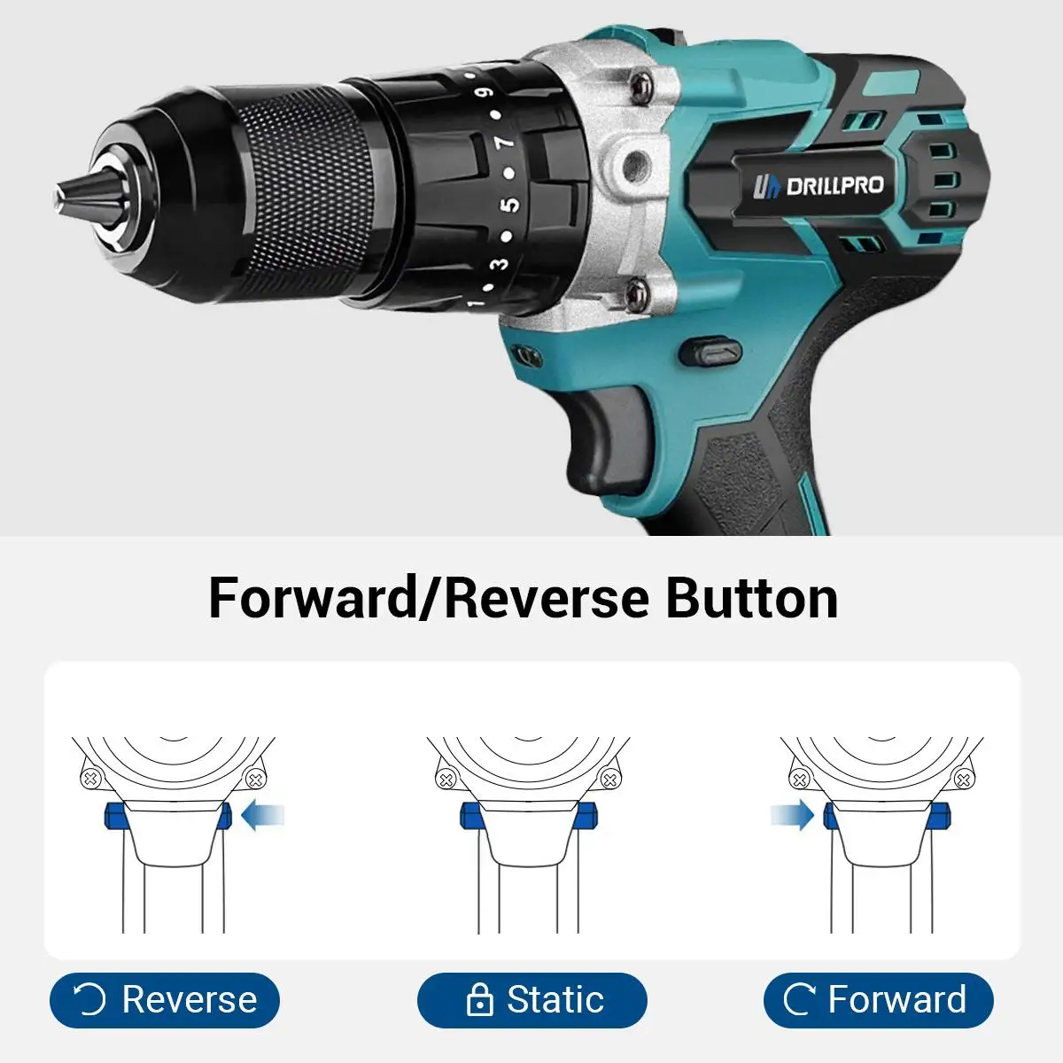 Drillpro13MMBrushlessElectricImpactDrill203TorqueScrewdriverHammerDrillWinterIcePowerToolsForMakBatt-2005464-3