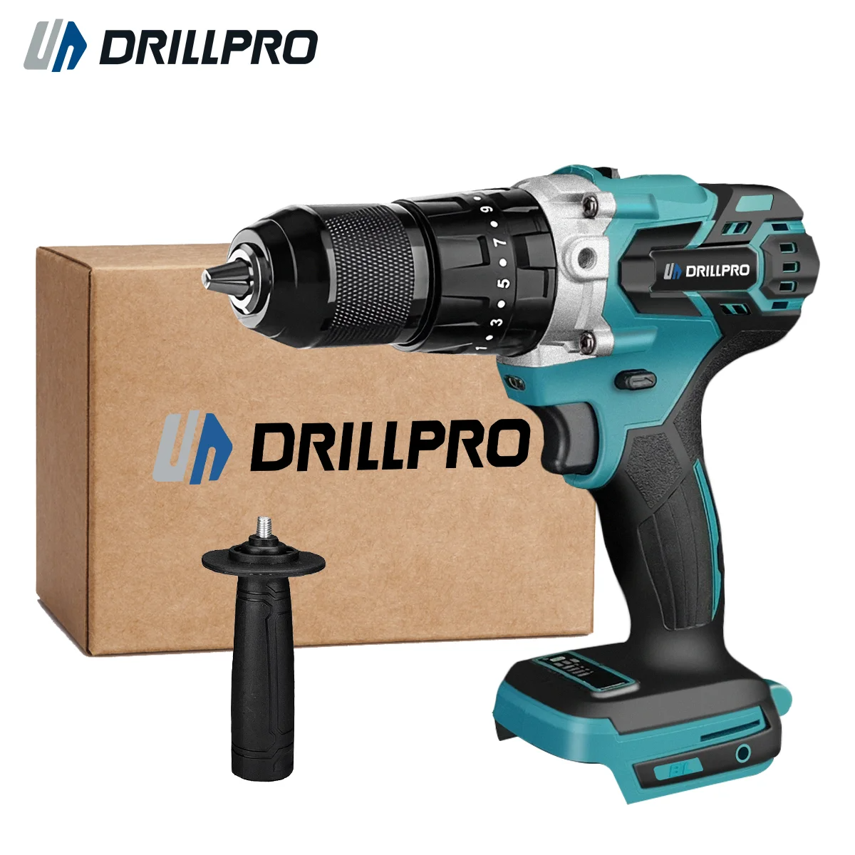 Drillpro13MMBrushlessElectricImpactDrill203TorqueScrewdriverHammerDrillWinterIcePowerToolsForMakBatt-2005464-8