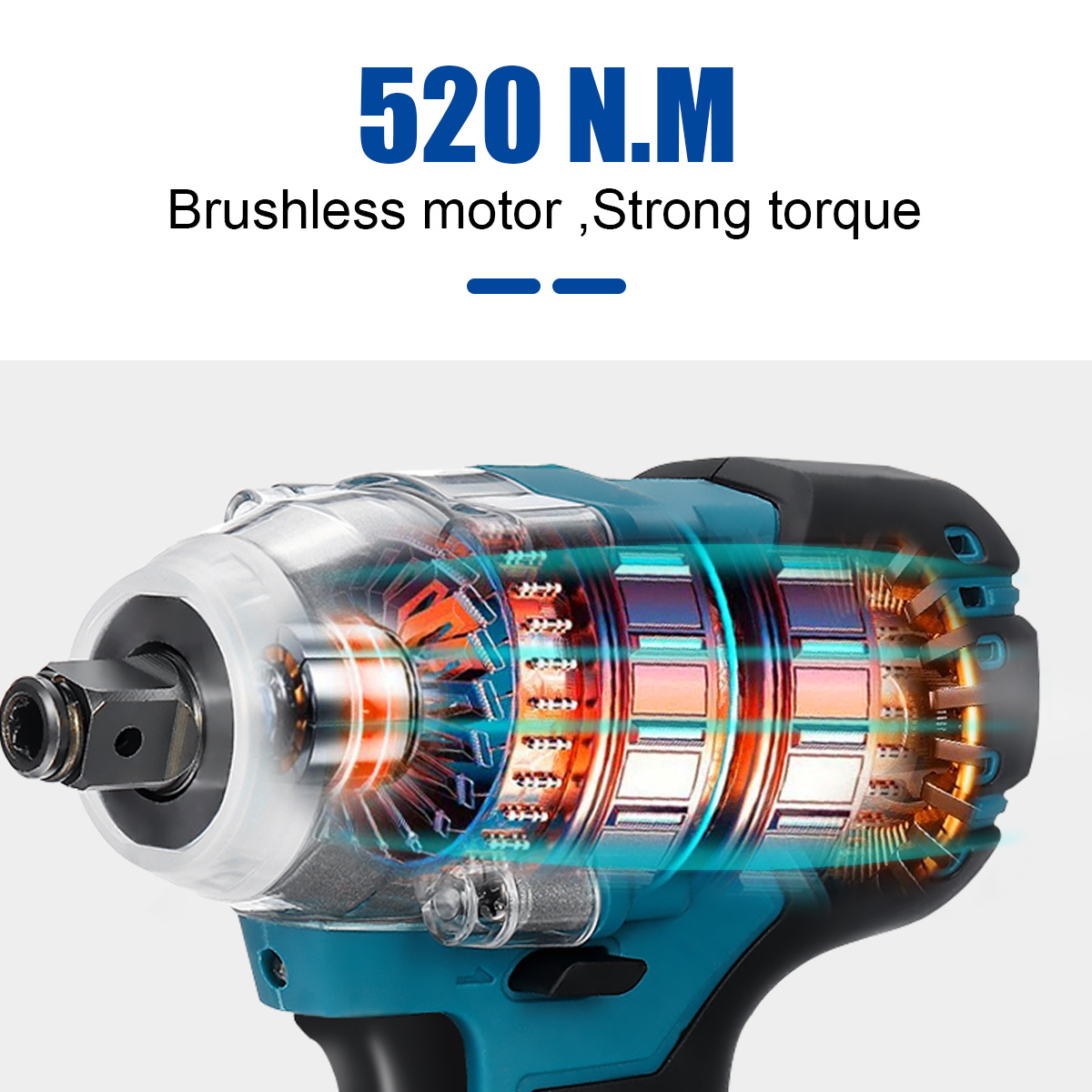 Drillpro18VCordlessBrushlessImpactWrenchElectricScrewdriverSteplessSpeedChange-1576432-8