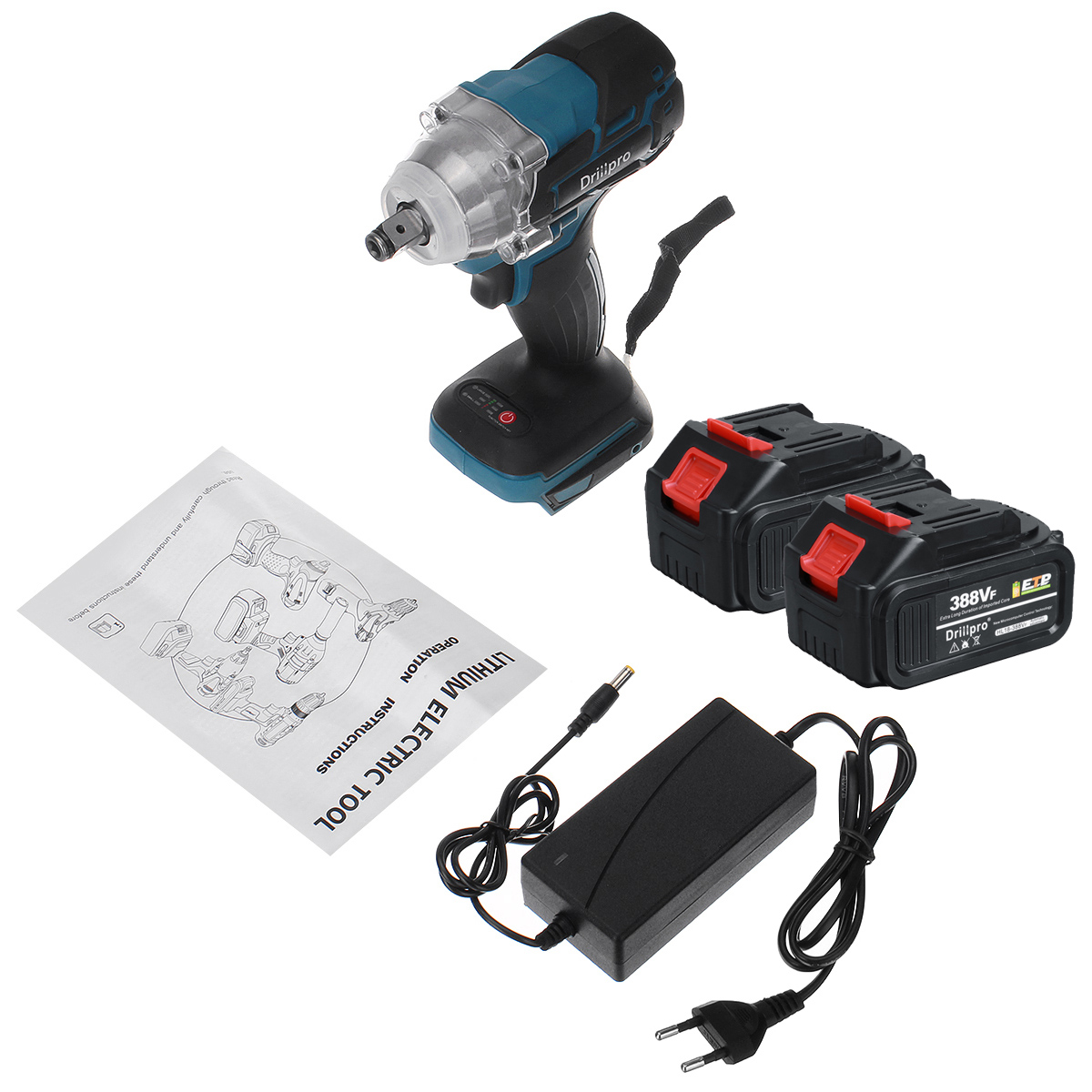 Drillpro2in1520NMBrushlessImpactCordlessElectricWrenchPowerToolW12xBattery-1853643-14
