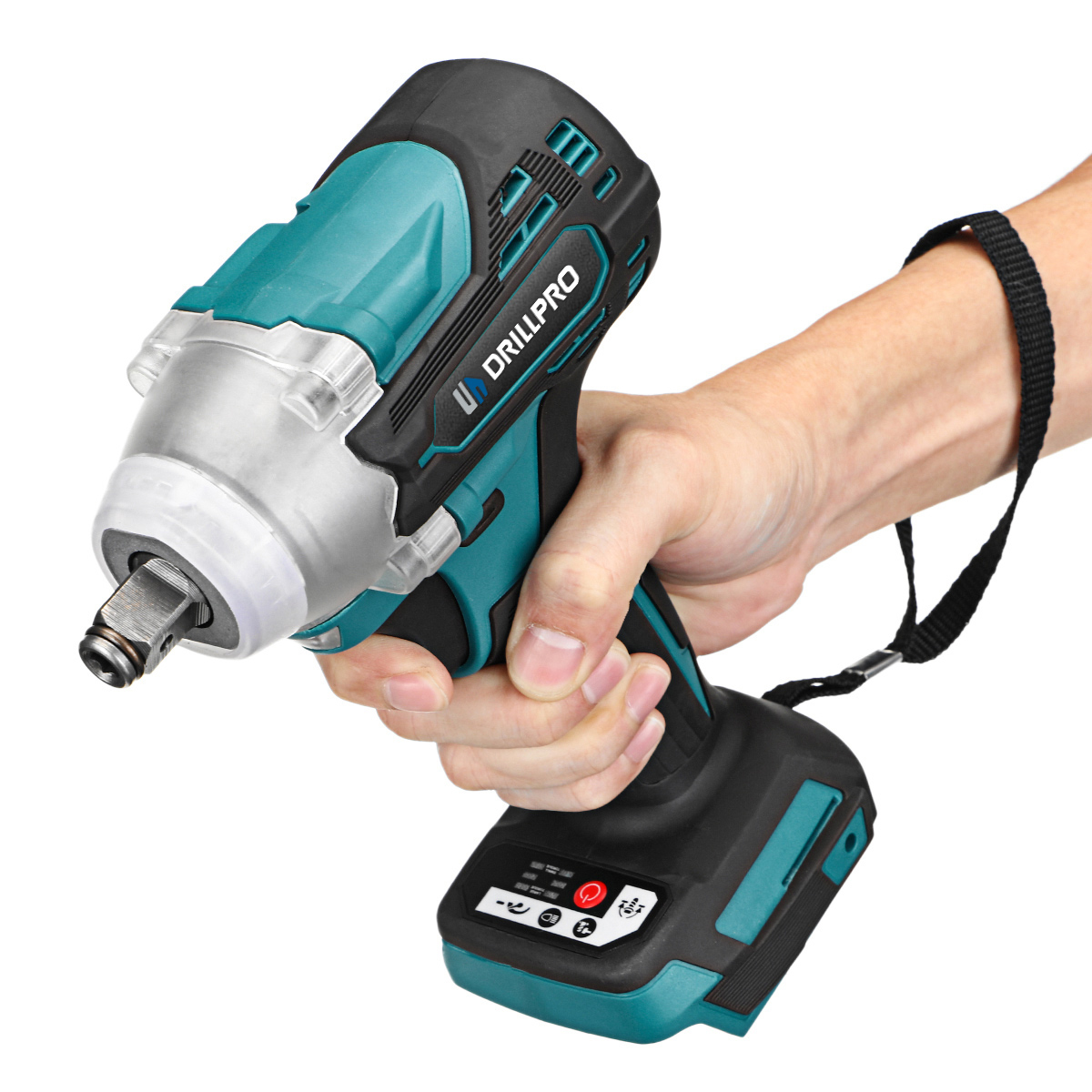 Drillpro2in1520NmBrushlessCordless12inchElectricImpactWrenchReplacementforMak18VBattery-1775592-5