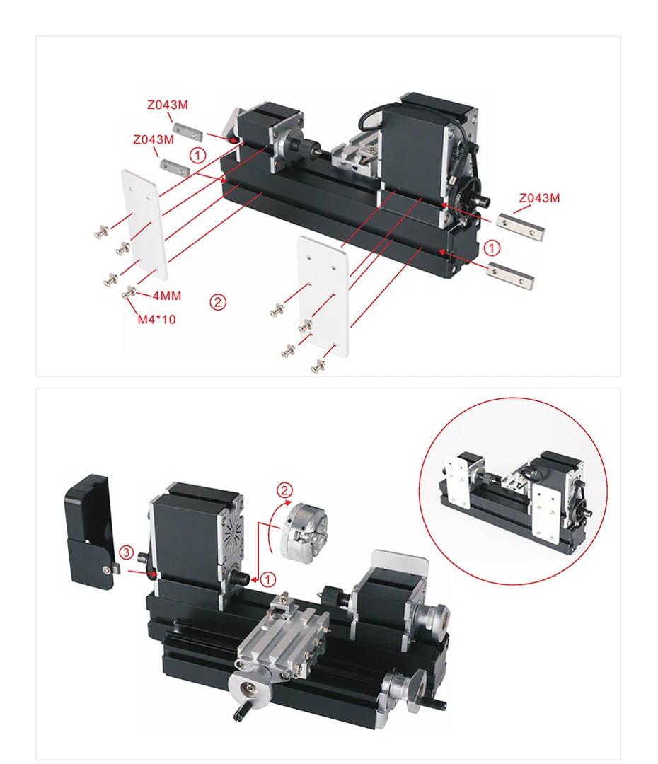 EUPlug60W12000RPMMiniWoodLatheMachinewith12VDC5APowerCapableofPrecisionMachiningwithHigh-SpeedRotary-2010616-3