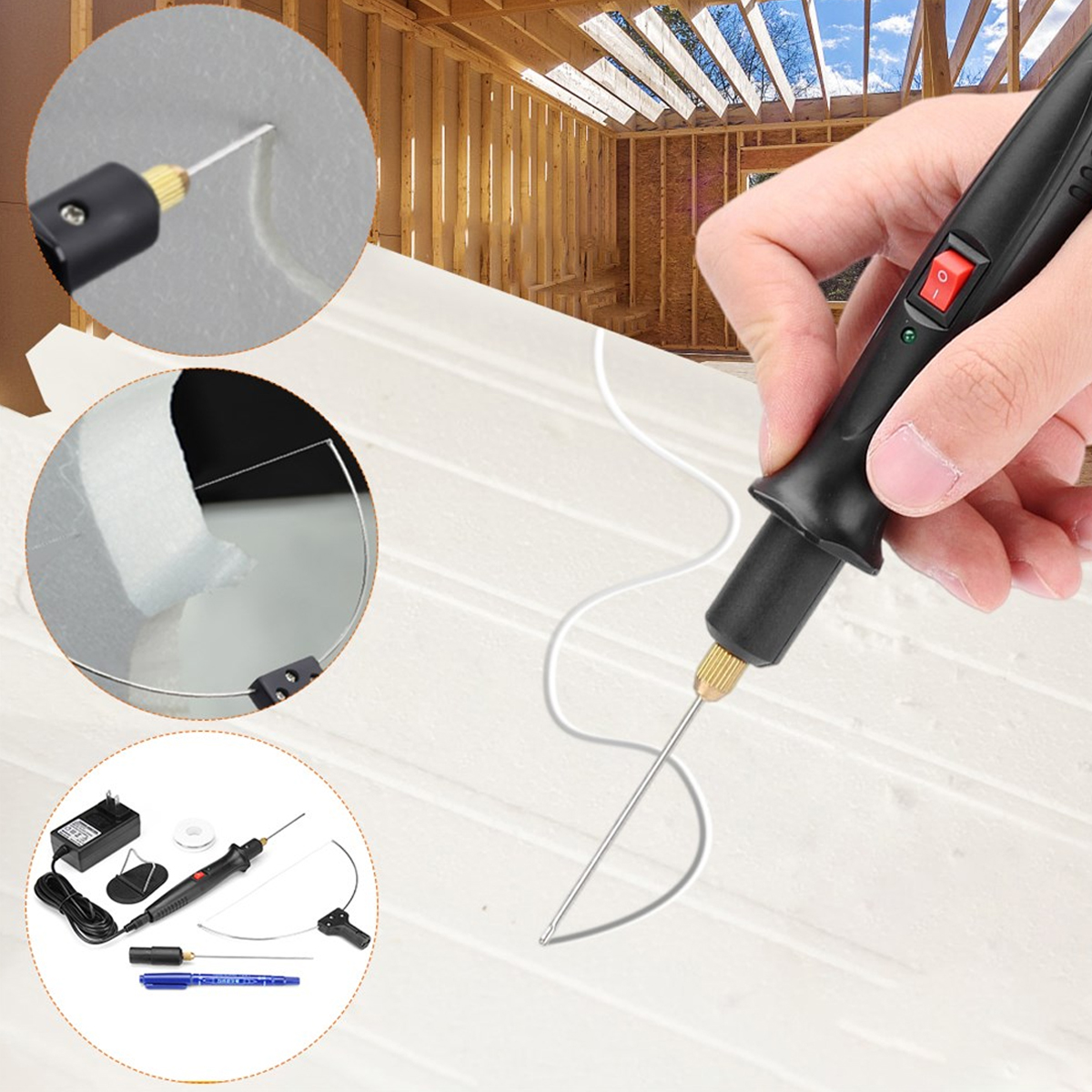 ElectricFoamCutter3in1FoamCutterElectricCuttingMachinePenToolsKit18WStyrofoamCuttingPenwithElectroni-1843526-4