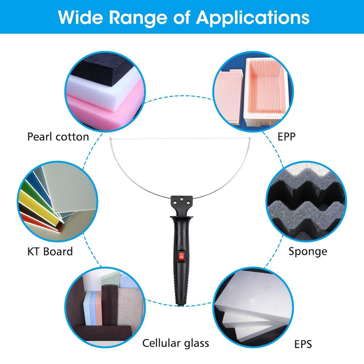 GOCHANGE8PcsFoamCutterElectricCuttingMachinePenToolsKit100-240V18WStyrofoamCuttingPenUKPlug-1438977-10