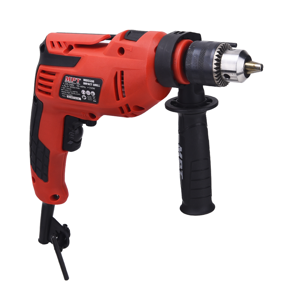 MPTCordedACElectricHammer550W13mmChuckImpactDrillwithAuxiliaryHandleVariableSpeedandMultifunction-1985546-2