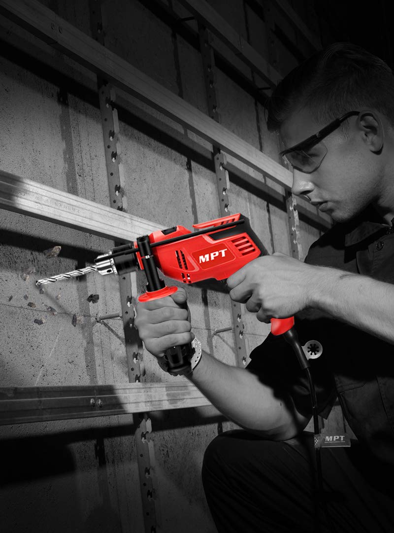 MPTCordedACElectricHammer550W13mmChuckImpactDrillwithAuxiliaryHandleVariableSpeedandMultifunction-1985546-10