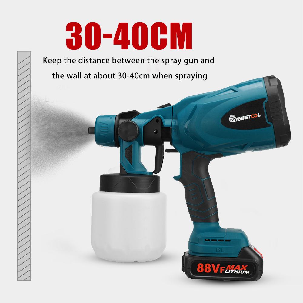 MUSTOOL1300W25000RPMCordlessPaintSprayerSprayGunswithNozzles800MLPot-1939785-11