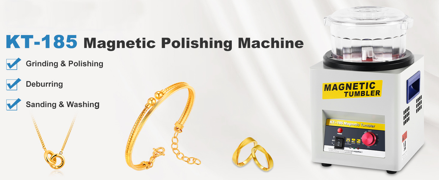 MagneticTumblerJewelryPolisher220VMetalPolishingMachinewithAdjustableFrequencyFastProcessingSpeedfor-2006210-1