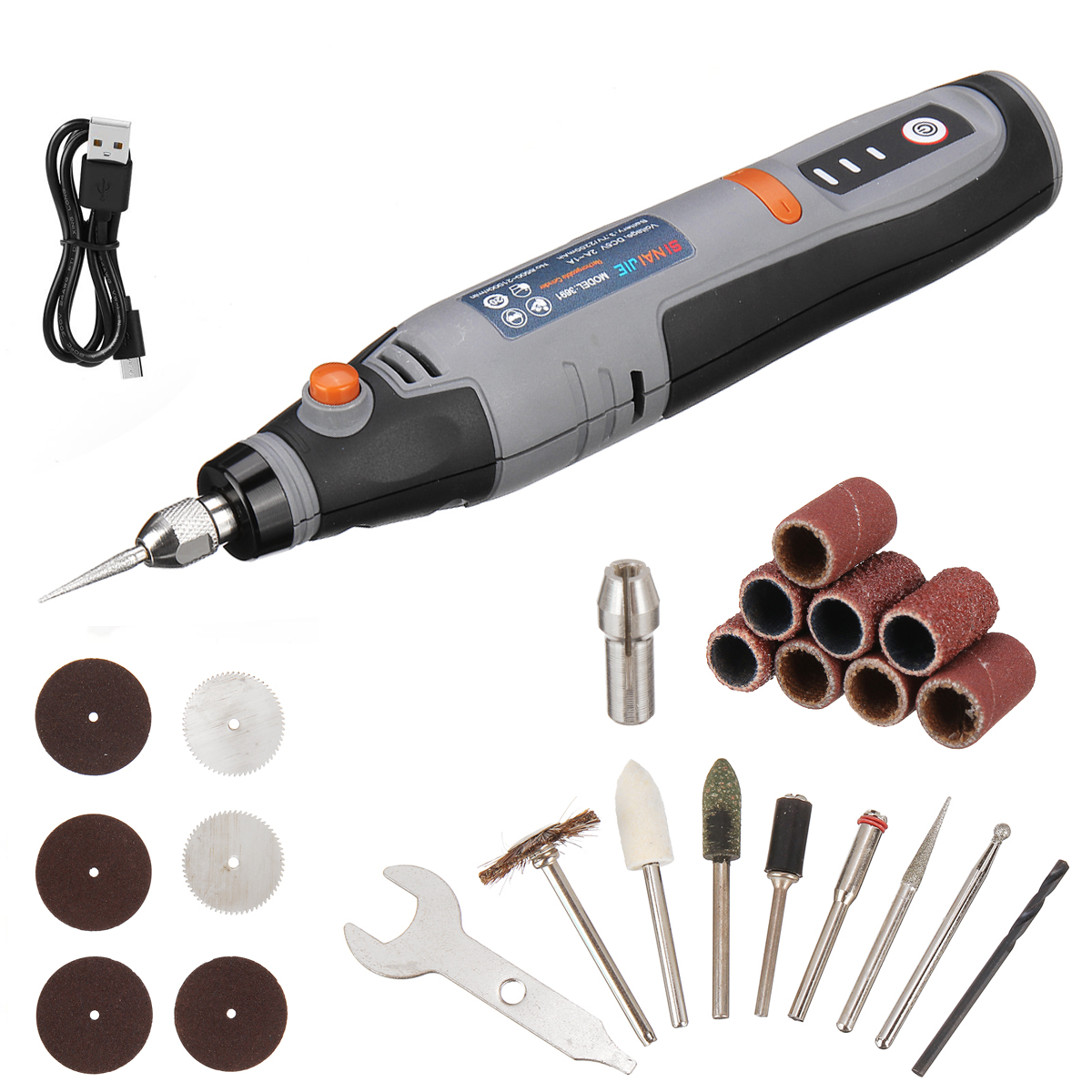 MiniCordlessRotaryTool3-SpeedPowerRotaryKitLEDLightUSBChargingForSmallLightProjectsasPolishingSandin-1993613-1