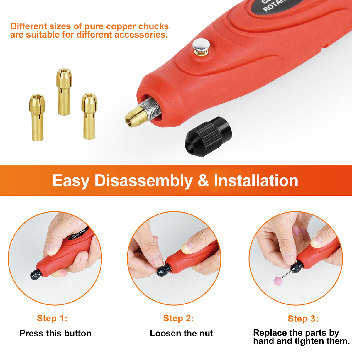MiniElectricEngravingCordlessRotaryToolMiniGrinderMachineUSBCharging3VariableSpeedRotaryToolwith31Ac-1986548-4