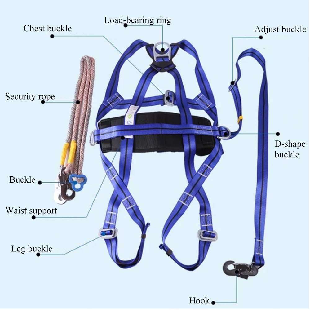 OutdoorCampingClimbingSafetyHarnessSeatBeltBlueSittingRockClimbingRappellingToolRockClimbingAccessor-1617556-2