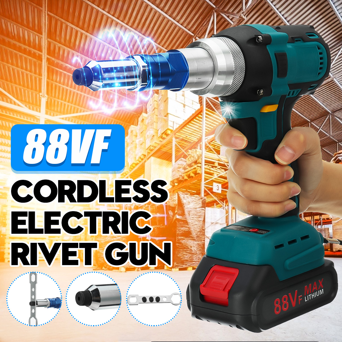 VIOLEWORKS88VFBrushlessRivetRiveterGunsAutomaticBlindRiveterFitMakita18V-1885529-1