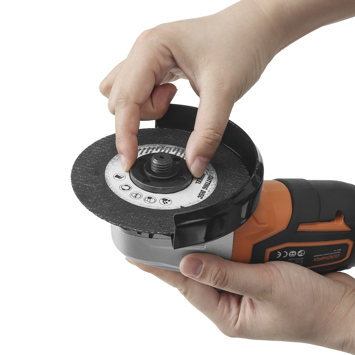 VKRVKN220V8000RPMCordlessAngleGrinderLi-IonBatteryPowerAngleGrinders3-PositionErgonomicHandleDust-Pr-2007865-16
