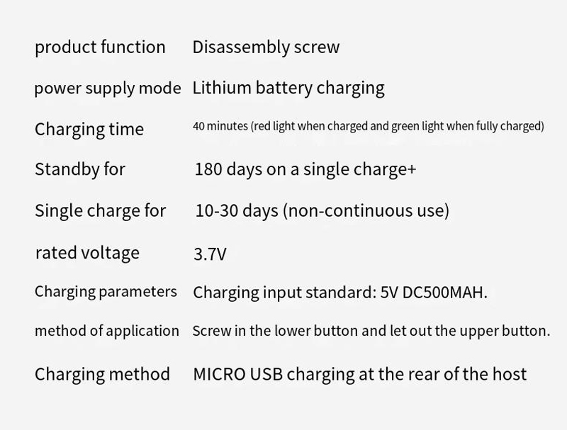 WOWSTICKTRYElectricScrewdriverDeepSpaceAshCompactDesignwith20BatchHeads180DaysStandbyLongBatteryLife-1994196-12