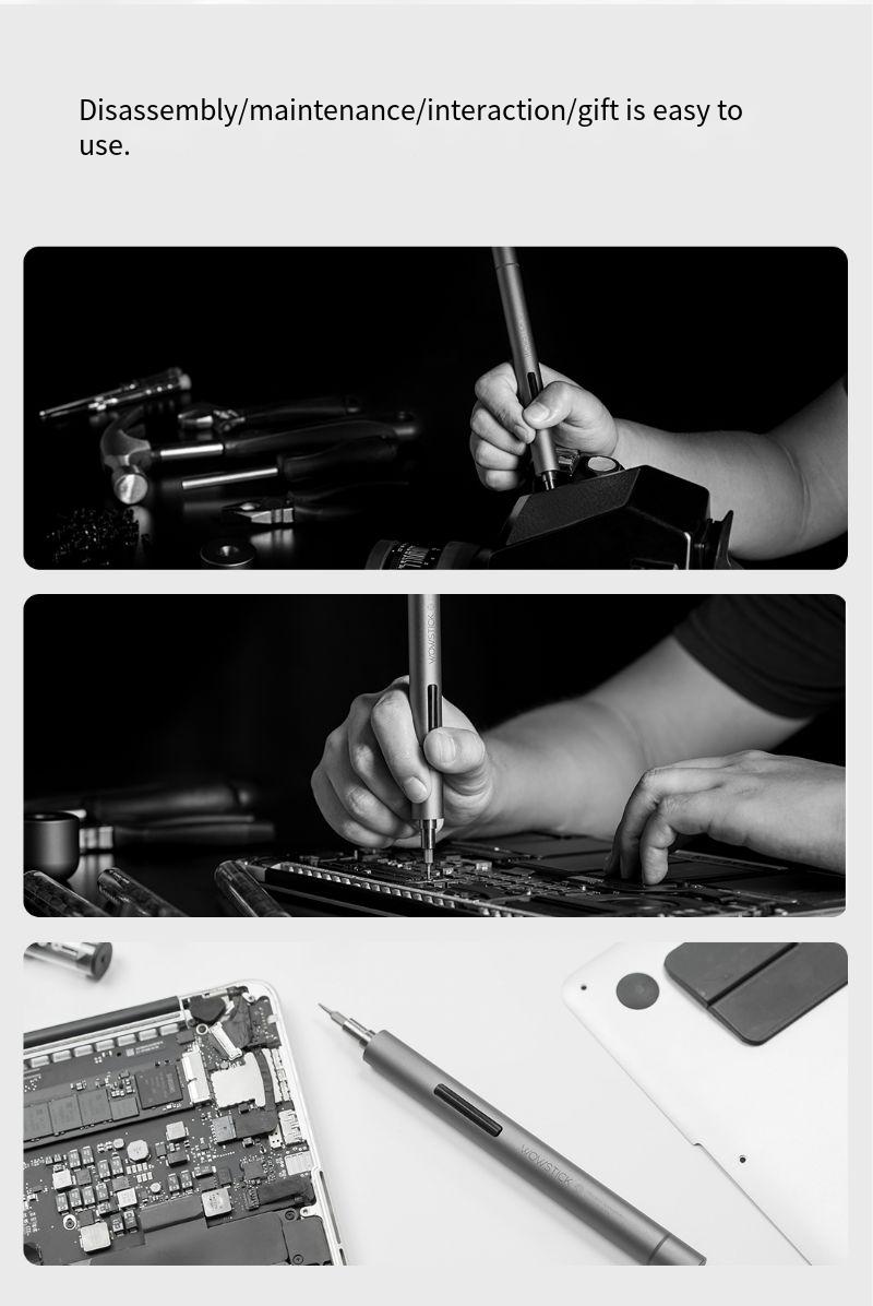 WOWSTICKTRYElectricScrewdriverDeepSpaceAshCompactDesignwith20BatchHeads180DaysStandbyLongBatteryLife-1994196-10