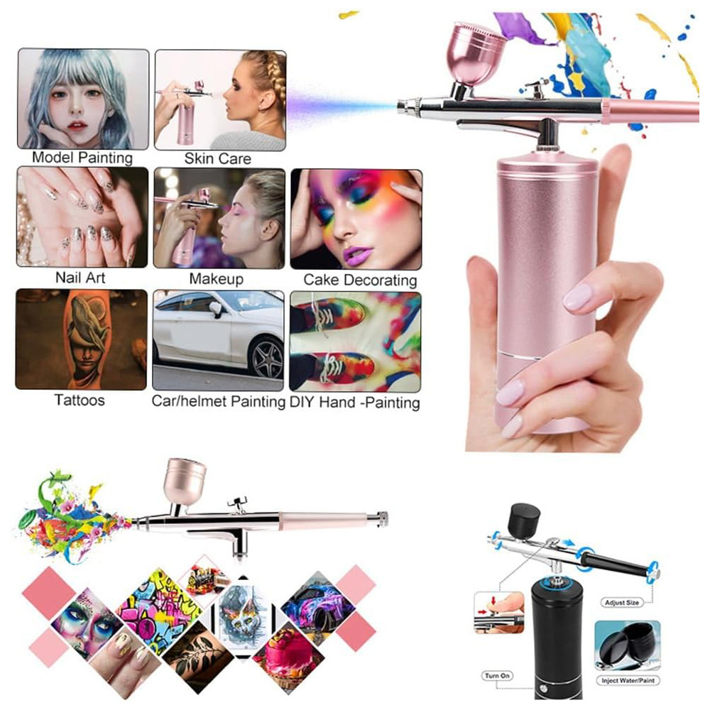 YarbolyHandheldAirbrushKitDualActionPortable04mmNozzleHighPressure20-27psiforTattooArtPaintingMakeup-2010333-1