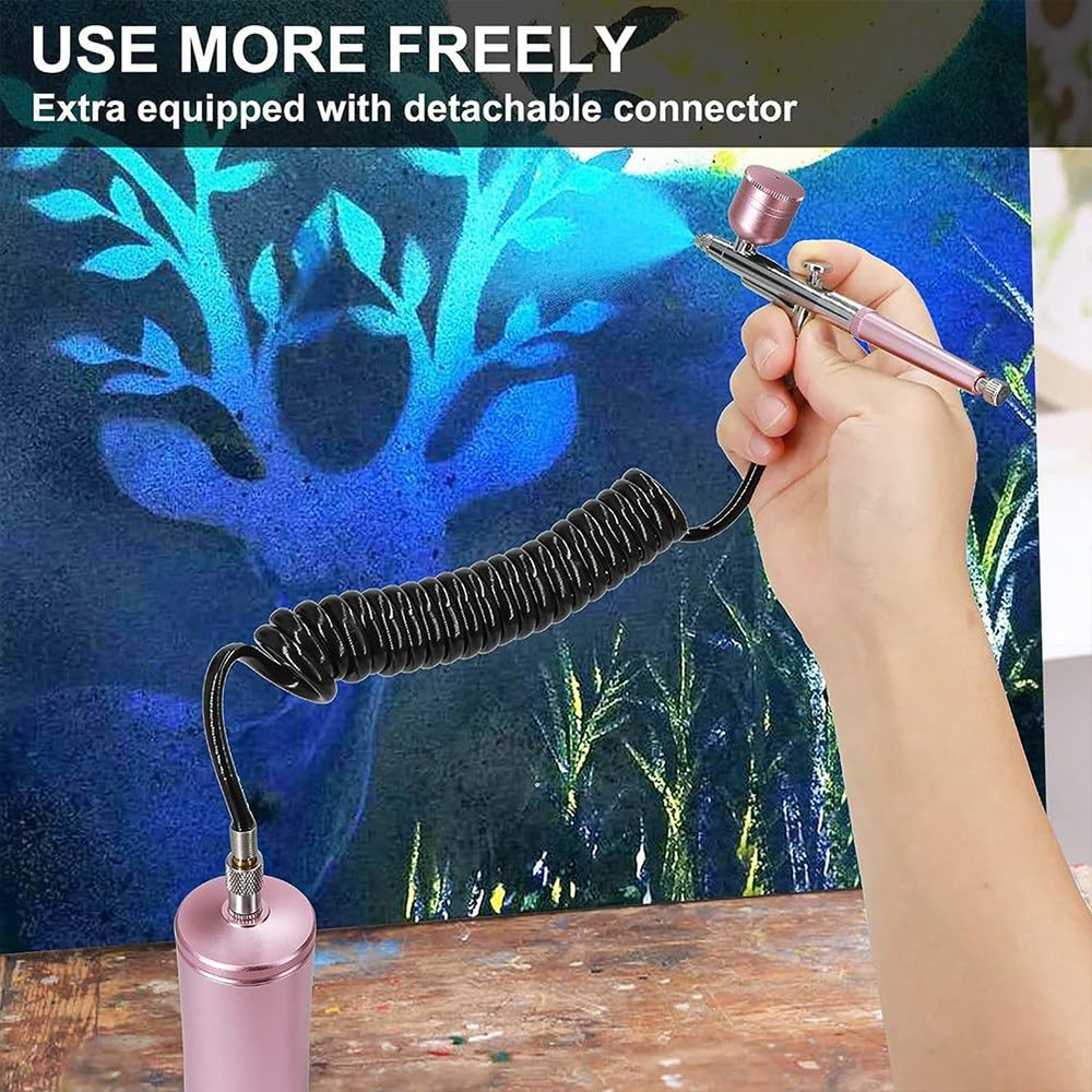 YarbolyHandheldAirbrushKitDualActionPortable04mmNozzleHighPressure20-27psiforTattooArtPaintingMakeup-2010333-3