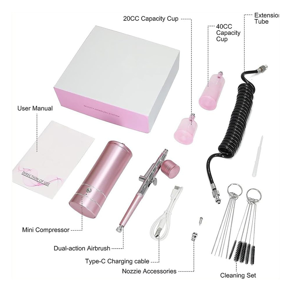 YarbolyHandheldAirbrushKitDualActionPortable04mmNozzleHighPressure20-27psiforTattooArtPaintingMakeup-2010333-6
