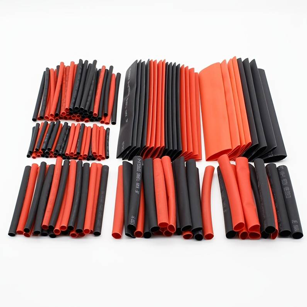 127PcsHeatShrinkTubingSet21ThermoresistantTubeRedBlackShrinkWrappingWireProtectionHeat-shrinkableShe-1987062-6