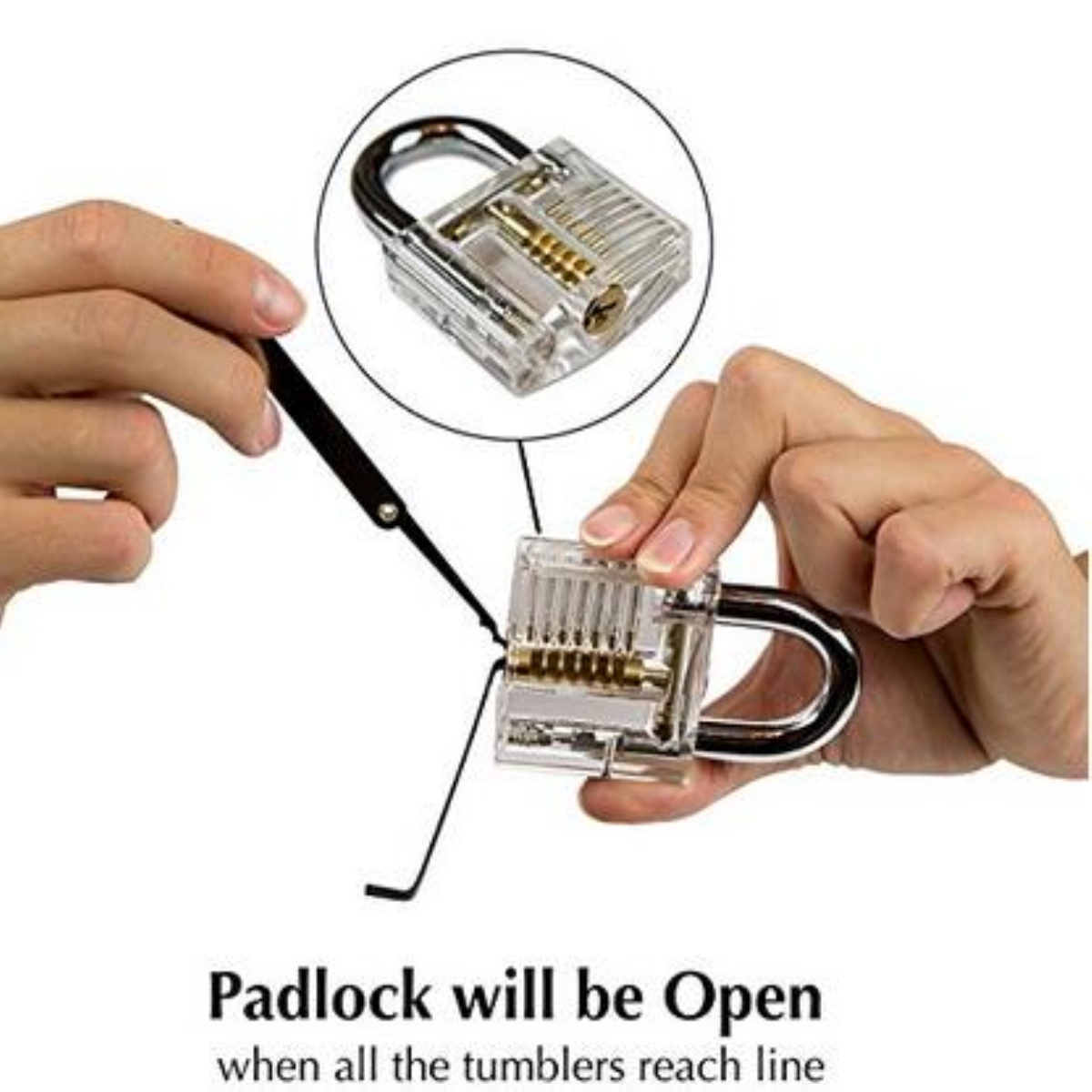 15PcsLockPicksSetKeyExtractorToolUnlockingPracticewithTransparentPracticePadlock-1337855-2