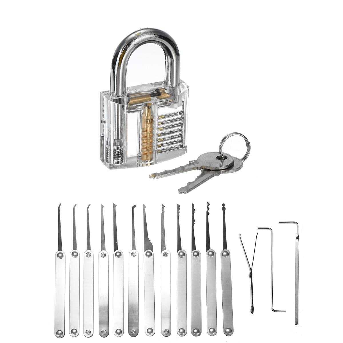 19PcsUnlockingLocksmithPracticeLockPickKeyExtractorPadlockLockpickToolKits-1985491-1