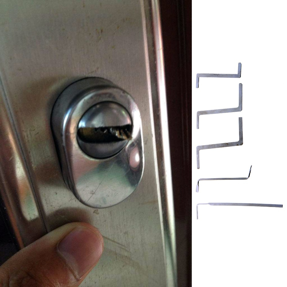 25PCSSpringSteelLocksmithPracticeToolSetSingleHookLockpickTrainingUnlockKeyExtractorDoorOpeningTensi-2004779-7