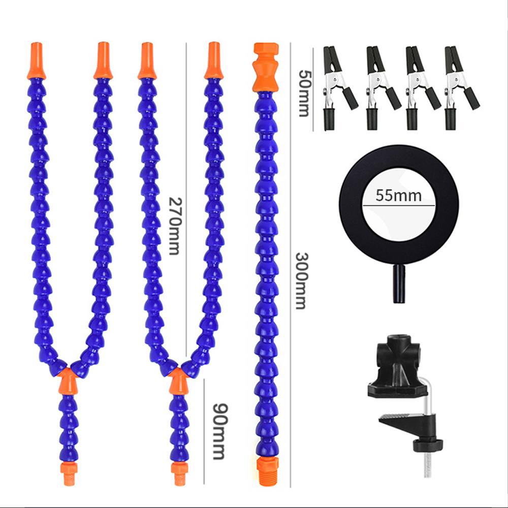 360DegreeRotatableAuxiliarySolderingStationwithAnti-ScratchAlligatorClipsFlexibleY-Shaped3ArmsandSta-2013451-11