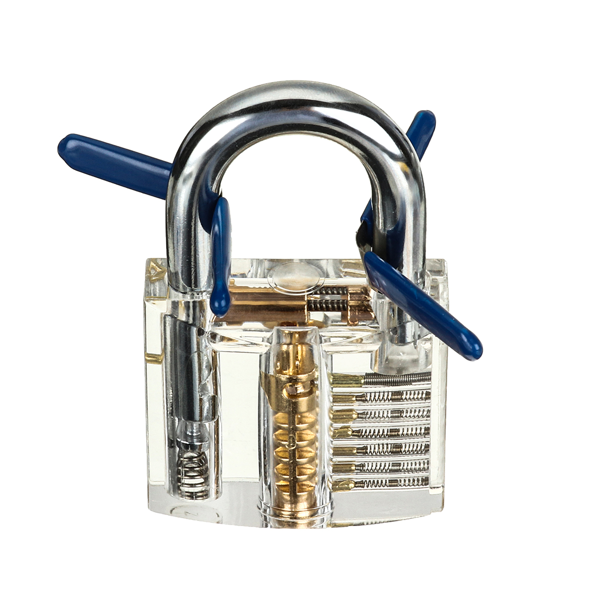 42PCSStainlessSteelOpeningPadlockMatching3TransparentPracticeLocksQuickOpeningPadlockSet-1984368-8