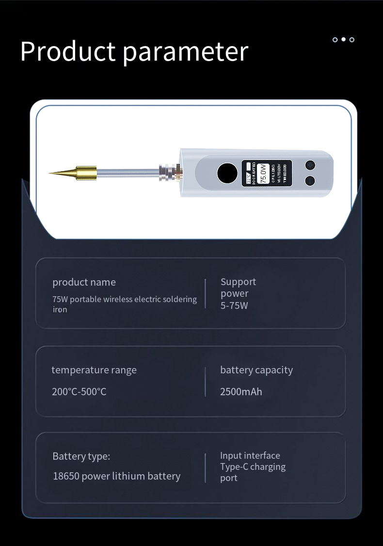 50WPortableCordlessRepairingSolderingIronwithIntelligentTemperatureControlEnhancedDurabilityQuickHea-2001909-12