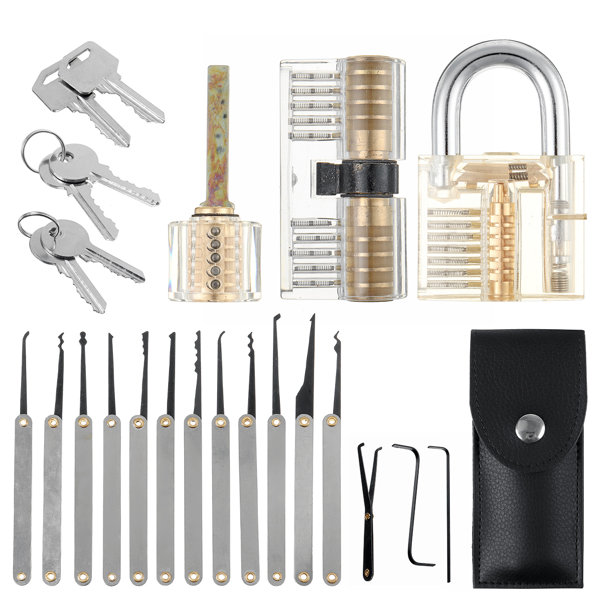 51925PCSUnlockingLocksmithPracticeLockPickKeyExtractorPadlockLockpickToolKits-1651816-1