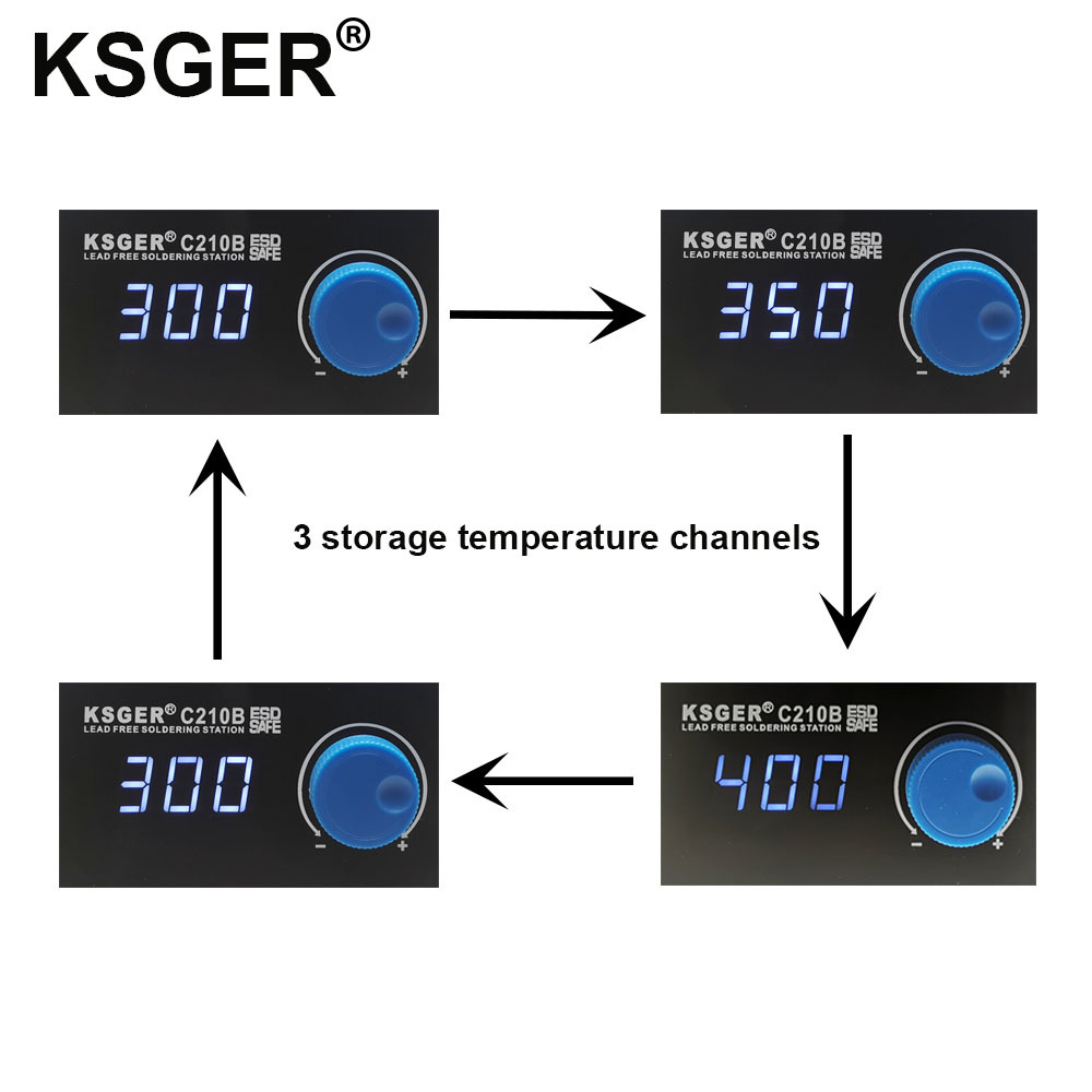 KSGERC210B220VConstantTemperature150-480HibernationAdaptationSolderStationswithSolderingIronTipIKIS-1978429-4