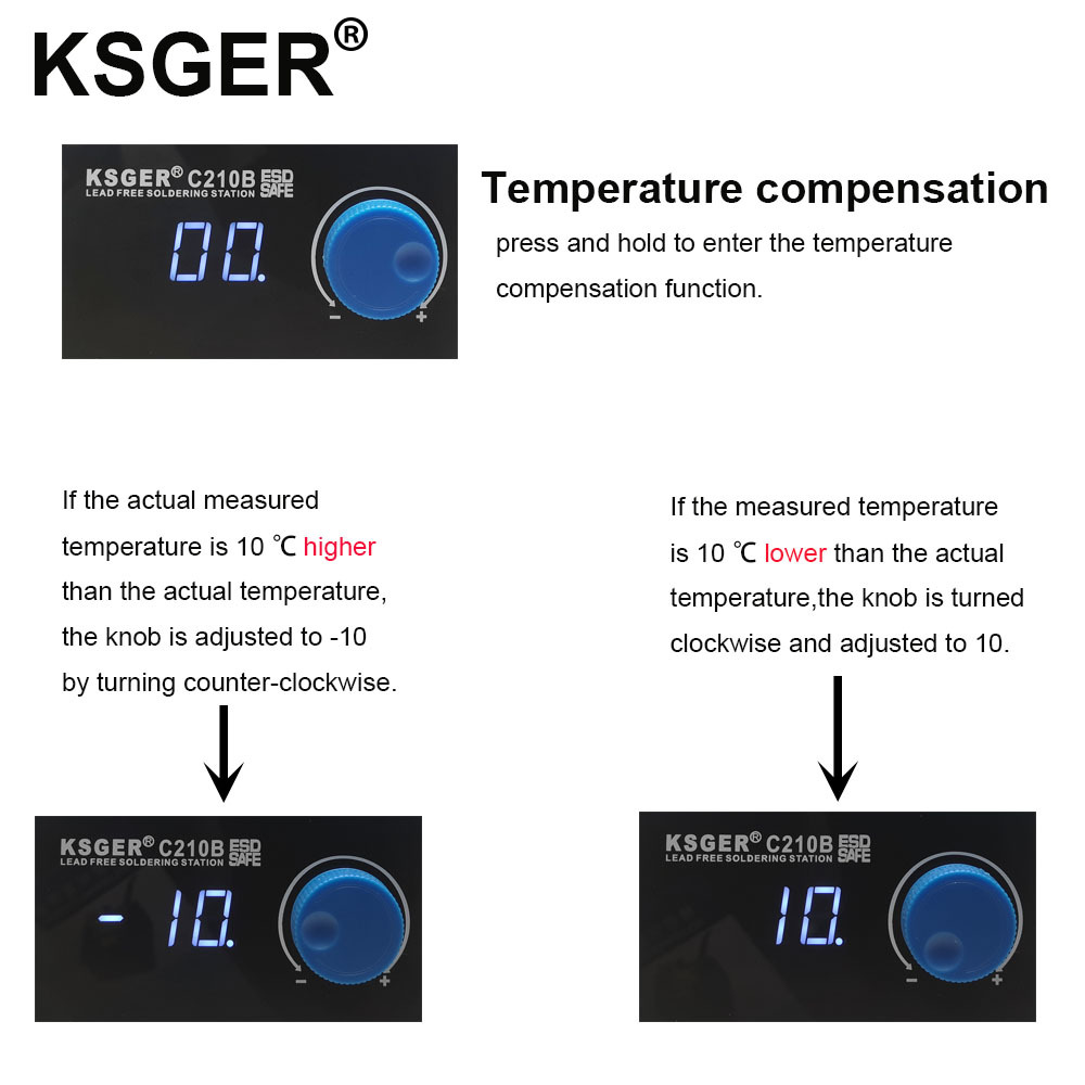 KSGERC210B220VConstantTemperature150-480HibernationAdaptationSolderStationswithSolderingIronTipIKIS-1978429-5