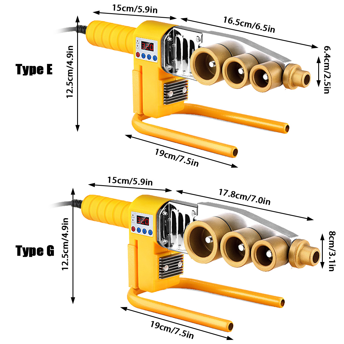 PipeWeldingMachine60080010001200W20-110mmPipeSolderingIronPlasticWeldingToolPPPPRPBPETubeHeatingHotM-1861622-17