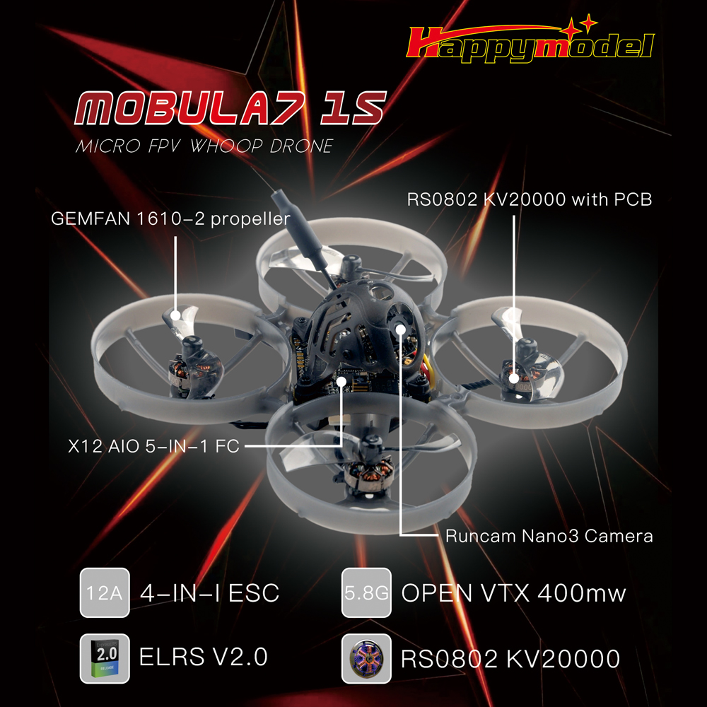 24gHappymodelMobula71S75mmWhoopFPVRacingDroneELRSBNFPNPwRS080220000KVMotorRuncamNano3Camera-1931037-1