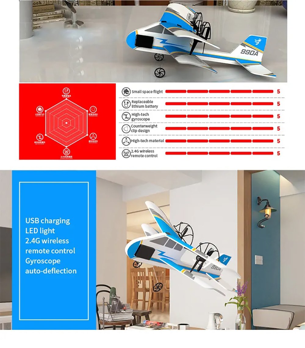 990A992A24GHzMPPRCAirplaneGliderBiplaneRTFforBeginnersChildren-2005852-5