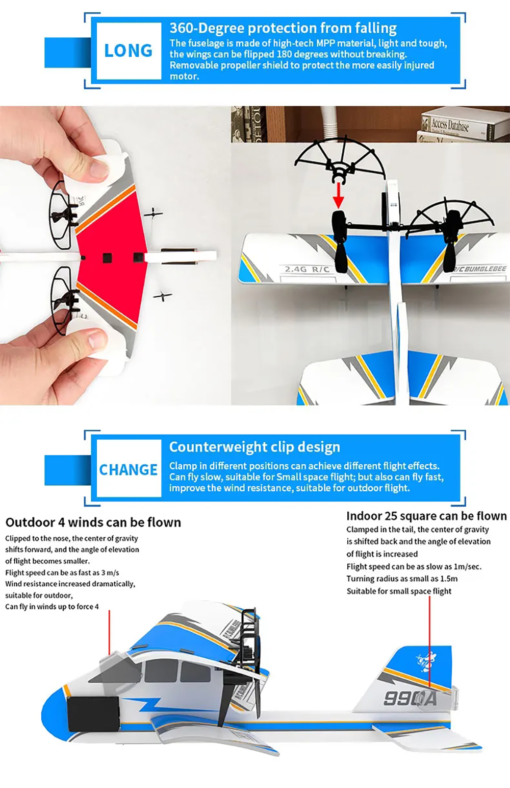 990A992A24GHzMPPRCAirplaneGliderBiplaneRTFforBeginnersChildren-2005852-8