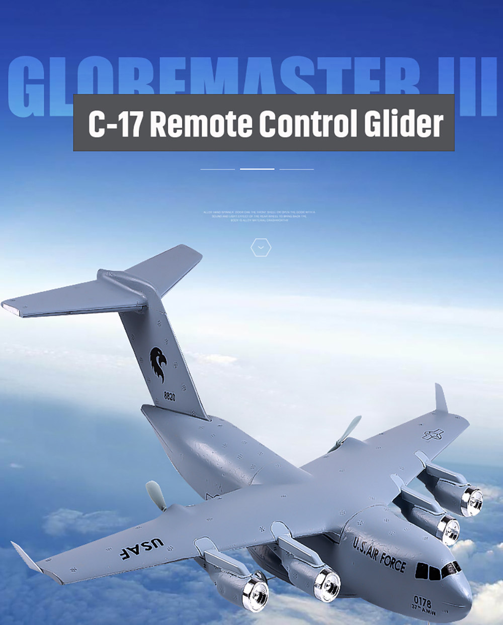 C17C-17Transport390mmWingspan24GHz2CH6-AxisGyroEPPRCAirplaneGliderRTFforBeginner-2001212-1