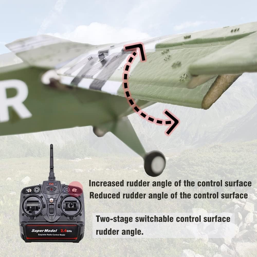 CoolBankModelPiperJ3CUB116Scale680mmWingspan3D6GSwitchableEPPRCAirplaneWarbirdRTFMode2-1977134-3