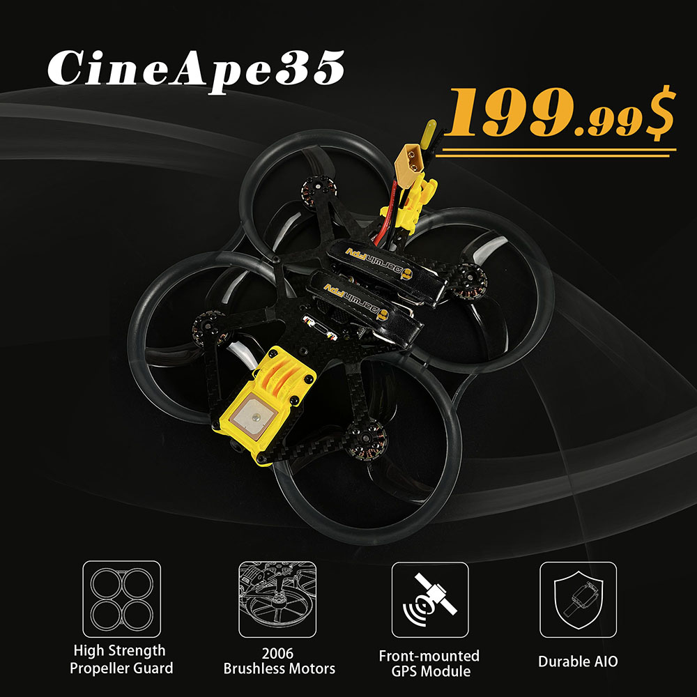 DarwinFPVCineApe35AnalogDJIO3HDTrue-X35Inch4S6SWhoopFPVRacingDroneBNFwithF435AAIOELRS-2003323-1