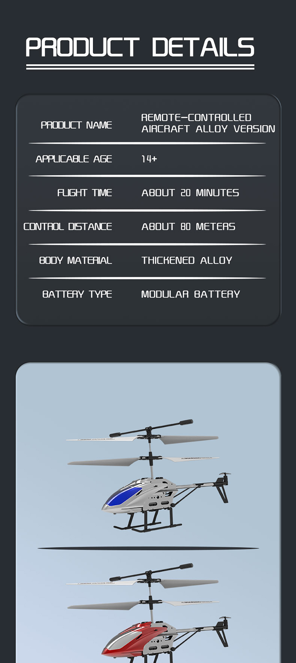 E0-3024GAlloyElectric35CHWirelessRemoteControlLongEnduranceRCHelicopteRTF-2015425-8