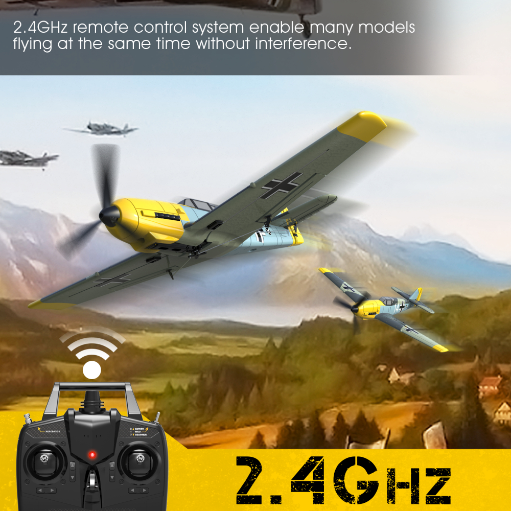 EachineBF109V224GHz4CH400mmWingspan6-AxisOne-KeyU-TurnAerobaticXpilotStabilizationSystemEPPMiniRCAir-1884477-3